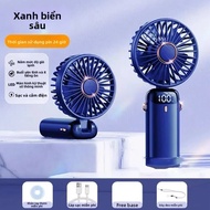 Quạt Sạc Cầm Tay Mini Cầm Tay N15 Có Thể Gập Lại Với Màn Hình Kỹ Thuật Số Và Dây Buộc - Quạt Làm Mát