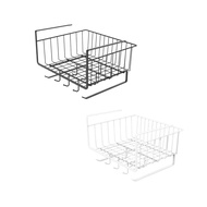 [Finevips1] Under Shelf Rack Iron Under Shelf Storage Basket for Cupboard Closet Cabinet