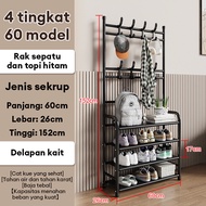 LG Rak Gantungan Baju Hanger Tas Stand Hanger Rak Sepatu Penyimpanan Tempat Topi Rak Pakaian Serbagu