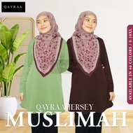 QAYRAA JERSEY MUSLIMAH PLAIN SIZE S - 7XL NEW ARRIVAL