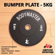 Bumper PLATE 5KG - Rubber Material Crossfit Olympic Plates 5KG for Weightlifting