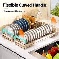 GSlife Pinggan Kitchen Plate Holders Organizer Dish Rack Storage Dish Dying Rack Counter Bowl Rack
