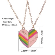 Necklace Good Friend Rainbow Love Magnetic necklace Temperament Creative BFF Pendant 251018