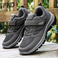 Elderly Sneakers Men'S Slipon Mesh Sneakers Genuine Spring Summer Dad Sneakers Sports