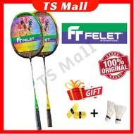 Ready stock PROMO 2 pcs Raket Badminton rackets/ Kids racket /Raket budak free Overgrip + Shuttlecoc