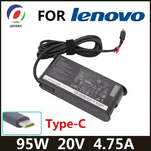 20V 4.75A 95W USB Type C PD Charger Laptop Power Supply Adapter for Lenovo Asus Hp Samsung Y740S-15I