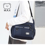 M.a.x Men's Sling Bag New Multi-Pocket Backpack Large Capacity Durable Wear Shoulder Bag Men Korean Casual Waterproof Oxford Bag