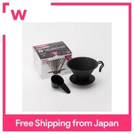 HARIO V60ที่ดริปกาแฟโลหะCoffee Drip 14 Full Mat Black VDM-02-MB