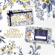 MASDORA 999.9 Gold Bar 1.00GM Gift Series ~ Happy Birthday 1 (EMAS 999.9/24K)