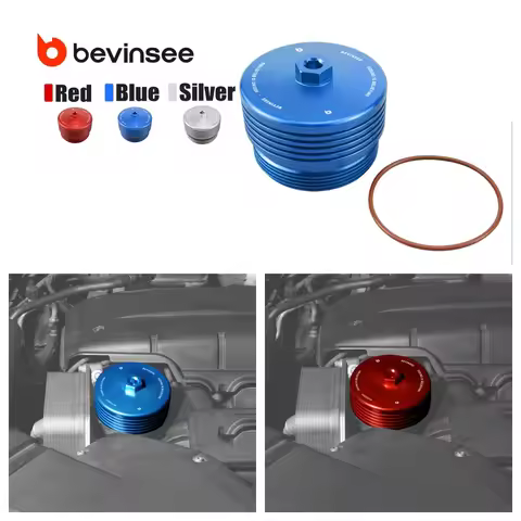 BEVINSEE Oil Filter Housing For BMW N55 N54 E90 E92 E91 E93 F30 F20 F22 M4 F82/F83 M3 F80 E87 E60 F1