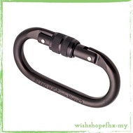 [WishshopefhxMY] O-Shaped Locking Carabiner 25KN Powerful Spring Snap Hook for Camping