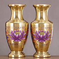 [spot goods] pure copper cloisonne flower-arranging Buddha vase Vase bottle Buddha front Avalokitesvara indoor decoration Chinese water bottle 7-25