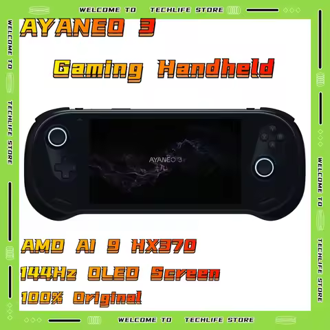 AYANEO 3 Modular Handheld Game Console AMD Ryzen AI9 HX370 8840U 7 Inch 144Hz 120Hz OLED LCD Screen 