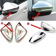 Car Stying Fit For Peugeot 301 308 408 508 2008 3008 308S Door Side Wing Mirror Chrome Cover Rear Vi