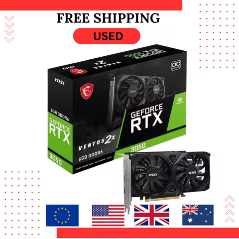 USED MSI RTX 3050 VENTUS 2X E 6G OC Graphics Card