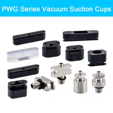 5pcs/pack PWG Series Vacuum Suction Cups Rectangular/Oval Industrial Sucker Gripper Pad PFG-2X4 PWG-