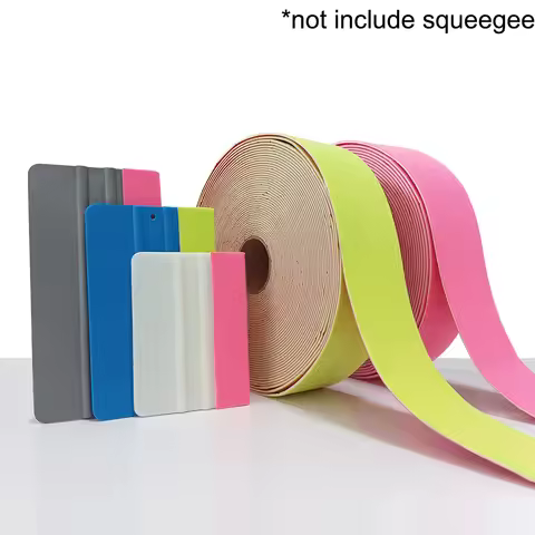 5CM 15M 3 Layers Fabric Felt Edge for Car Vinyl Wrap Squeegee Protective Buffer Cloth Tape Window Ti