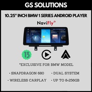 NAVIFLY For BMW 1/2 Series F20 F21 F22 Snapdragon 680 8.8/10.25 Inch Dual System Android Player with