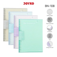 Joyko BN-108A5 6 A5 Binder Note Aesthetic Cover PlasticRing A5 Soft Cover Binder/ A5 Binder Book/