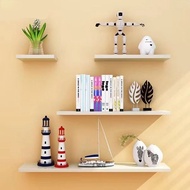 4PCS Wooden Shelf Wall Book Shelf Home Decoration Display Rack Floating Hanging Shelves