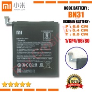Baterai Batre HP XIAOMI Redmi Note 5A - NOTE 5A Prime BN31 ORIGINAL 100% - Battery Batu Batre Batrei Batere HP Xiao Mi NOTE 5A ORI BN-31