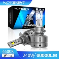 Novsight N60 9012 hir2 Newest design Car LED Headlight 240W 60000LM 6500K Super Bright car lights