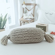 Round Handmade Chunky Yarn Cushion