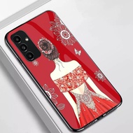 HP (GC 29) Samsung A14 5G Glass Softcase - Kesing Samsung A14 5Ghp - Samsung A14 5G Glitter Glass Ca