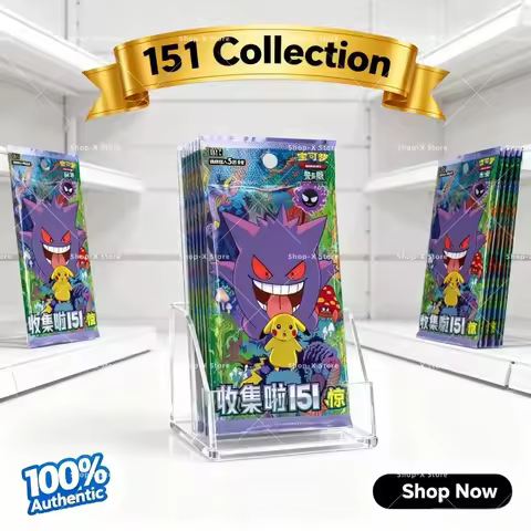 Genuine PokéMon Ptcg Simplified Chinese 151 Surprise Booster Packs - Gengar & Pikachu Trading Cards,