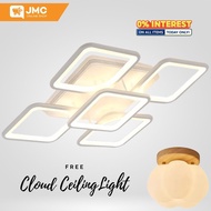 JMC 5 Square Tri-Color White Ceiling Light with Free Cloud Ceiling Light