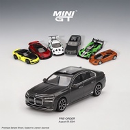MINI GT 1: 64 BMW BMW i7 xDrive60 Dravit Grey Alloy Car Model Ornaments
