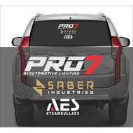 STICKER CUTTING 1 SET PRO 7. SABER, AES TEAMBULLAES