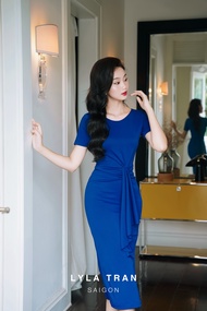 Đầm xanh tay con ôm body tôn dáng (Betty Dress)