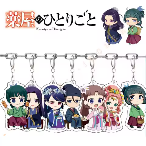 Anime The Apothecary Diaries Maomao Keychain Jinshi Gyokuyou Cosplay Gaoshun Lihua Rouran Backpack P