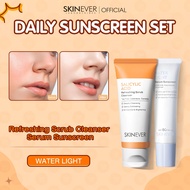 SKINEVER Water Light Sunscreen & Refreshing Facial Cleanser Oil Control Waterproof Sunblock