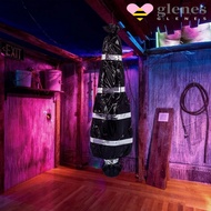 GLENES Hanging Corpse, Inflatable Scary Dead Victim Props, Corpse Prop Large Black Fake Corpse Hallo