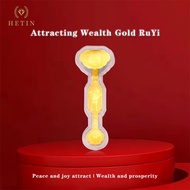 【HETIN】“RuYi” Gold Bar Set Pure Gold 999/24K（0.2g）Gold Bar Set Pure gold gift ornaments