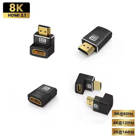 HDMI Adapter 2.1 Male to Female Extender Compatible 8K 60Hz 4K 120Hz 48Gbps HDR Video for Sony PS5 L