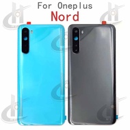 For OnePlus Nord AC2001 AC2003 Shell Glass Battery Back Cover Rear Door Housing With Camera Lens