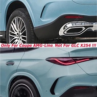 2Pcs Rear Bumper Aero Flicks Trim For Mercedes GLC C254 GLC43 GLC450 300 400e Coupe AMG Line 2023-20