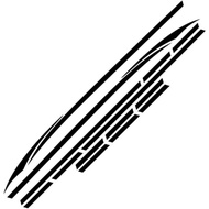 Sport Long Stripes Car Waist Line Decor Stickers,for Nissan Elgrand Auto Styling Body Door Exterior 