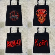 Famous Rock Band Black Totebag 100% Thick Premium Canvas / Foreign Rock Band Black Handbag / Famous 