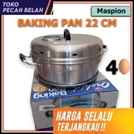 Orchid Baking Pan Cake Steamer 22 Cm 4 Eggs Maspion