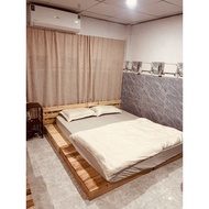 Linen chiffon curtain, beige color, 50% sunshade, soft fabric, room decoration, lovely homestay (sti