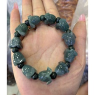 LamNgoc bracelet carved with a flower shape with the meaning of good luck, happiness and fortune, si