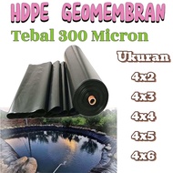 Plastik Hdpe geomembran tebal 300 micron ( kolam ikan )Berbagai macam ukuran ( kolam ikan & Terpal T