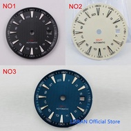 31mm blue black white watch Dial luminous Fit ETA 2836/2824 DG2813/3804 Miyota 8215 821A 8205 automa