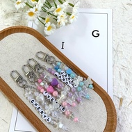 (SG Seller) Handmade dainty customised keychain bff chain gift