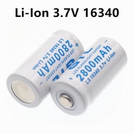 GTL 3.7V 2800mAh Lithium Li-ion 16340 Battery CR123A Rechargeable Batteries 3.7V CR123 for Lase