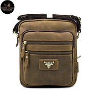 Rush Rider L Size Sling Bag Men Full Cow Leather Shoulder Bag CrossBody Leather Messenger Bag Beg Si